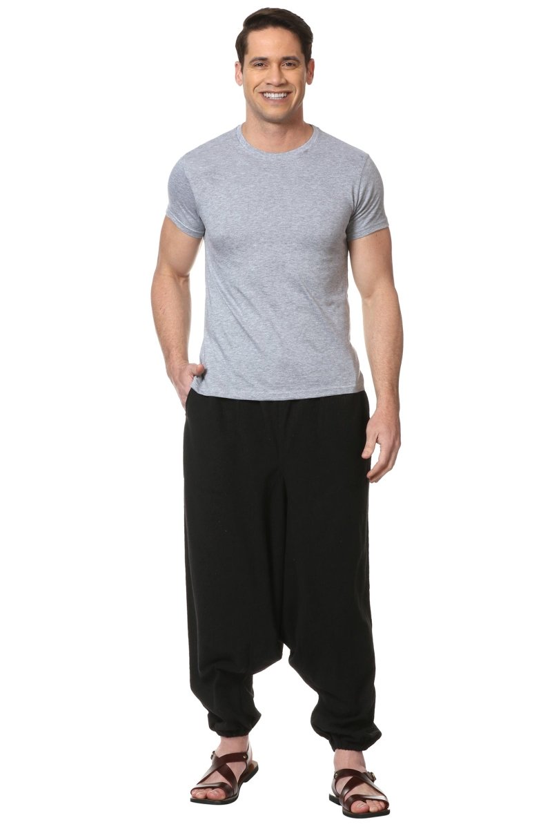 Buy Men's Harem Pant Combo Set of 2 | Grey & Black | GSM - 170 | Free Size | Shop Verified Sustainable Products on Brown Living