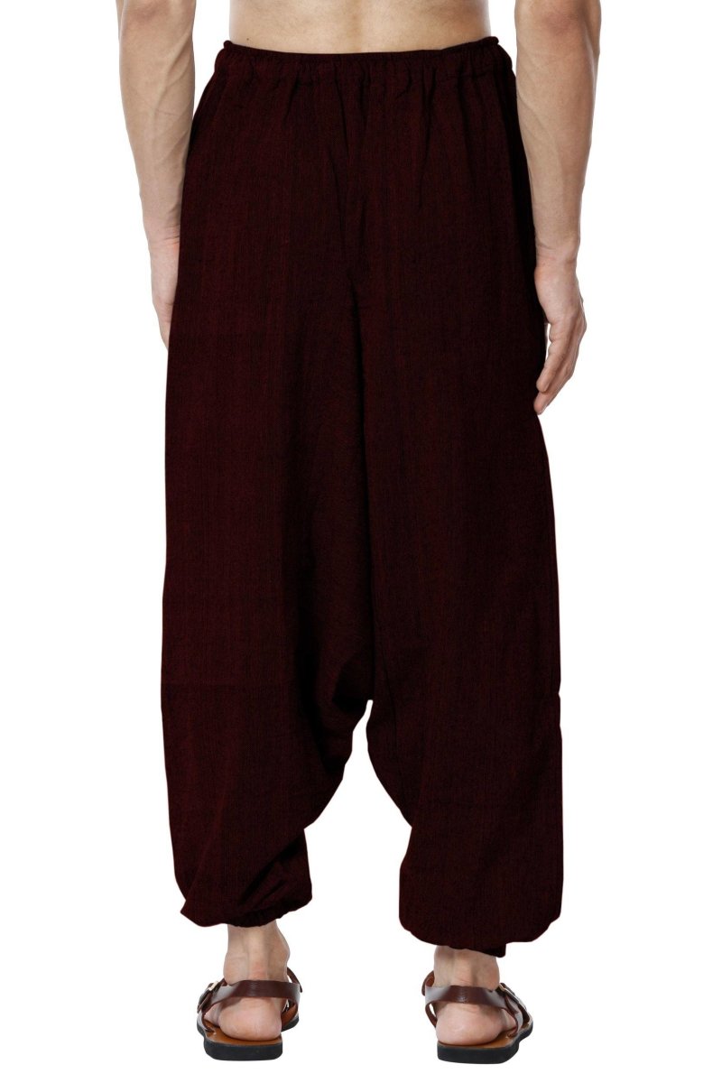 Buy Men's Harem Pant | Maroon | GSM - 170 | Free Size | AT1024 | Shop Verified Sustainable Products on Brown Living