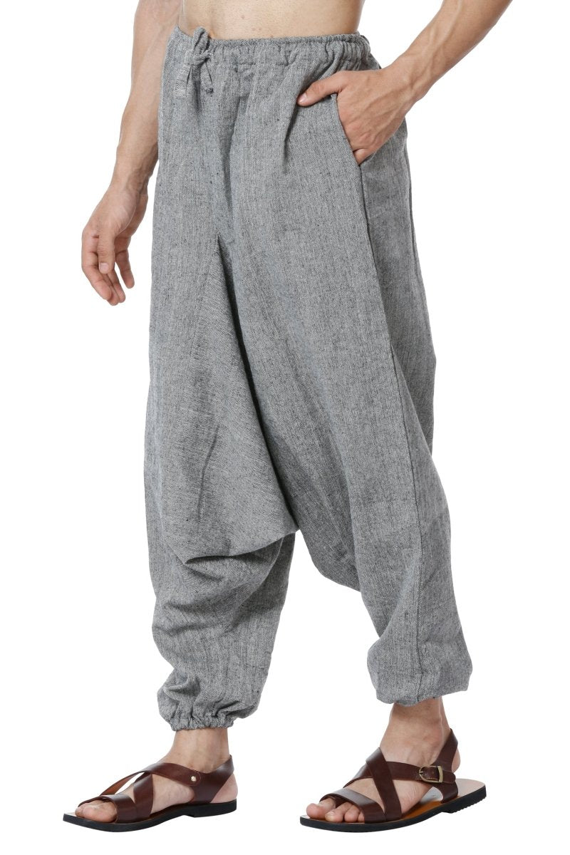 Buy Men's Harem Pants | Grey | Fits Waist Size 26" to 38" | Shop Verified Sustainable Products on Brown Living