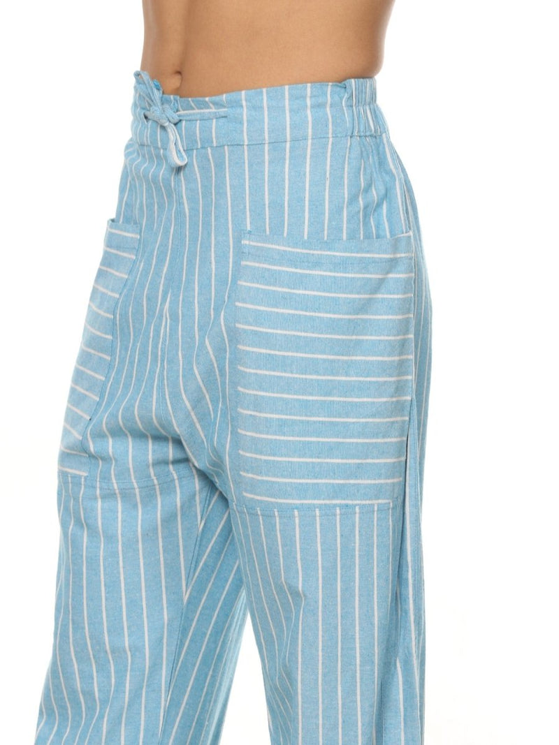 Buy Men's Hopper | Blue Stripes | Fits Waist Sizes 28 to 38 Inches | Shop Verified Sustainable Products on Brown Living