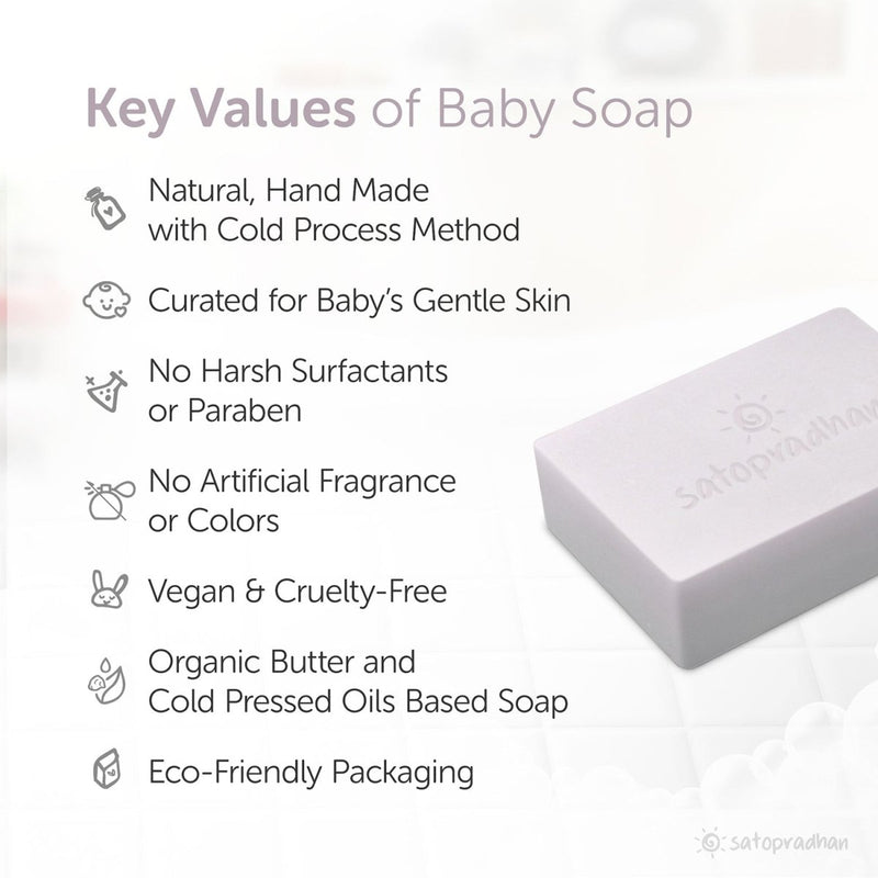 Buy Moisturising Baby Soap for Sensitive Skin 100g | Shop Verified Sustainable Body Soap on Brown Living™