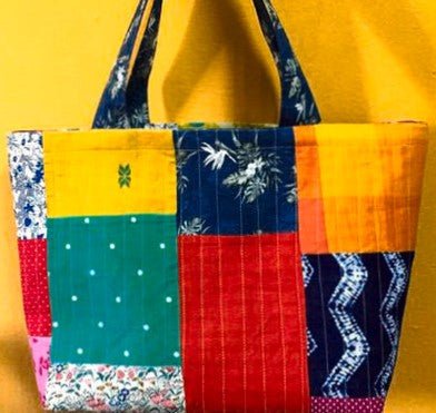 Buy Multicolour Patchwork Tote | Shop Verified Sustainable Womens Accessories on Brown Living™