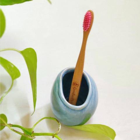 Buy Natural Bamboo Toothbrush - Pack of 2 | Shop Verified Sustainable Tooth Brush on Brown Living™