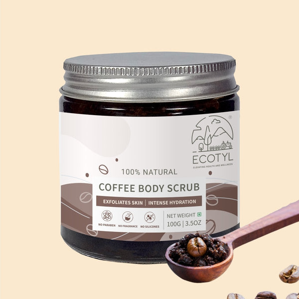 Buy Natural Coffee Body Scrub- 100g | For Gentle Exfoliation | Shop Verified Sustainable Body Scrub on Brown Living™