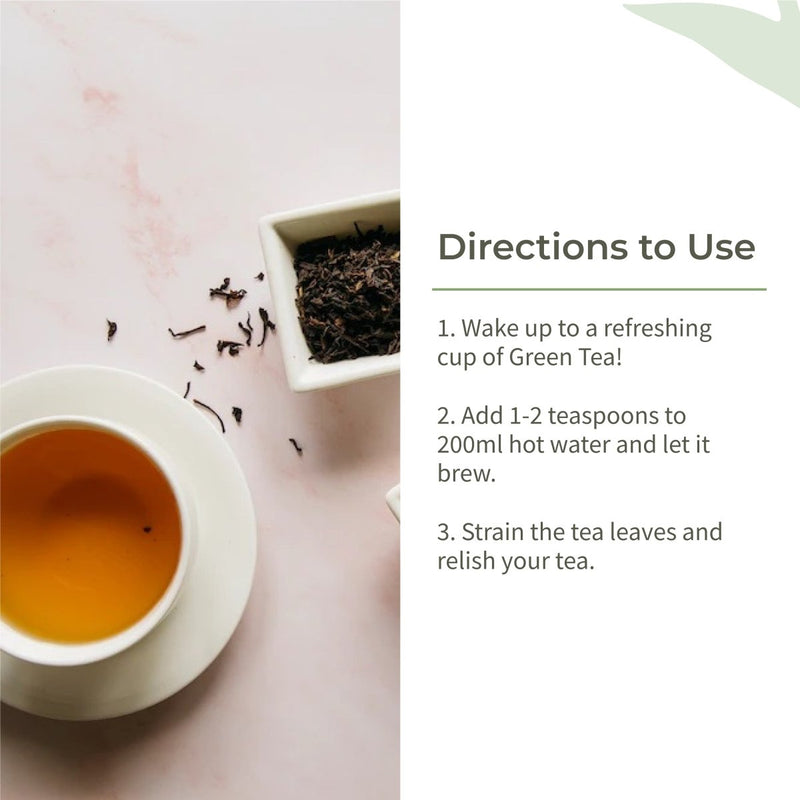 Buy Natural Green Tea Leaves | Handpicked | 180g | Shop Verified Sustainable Tea on Brown Living™