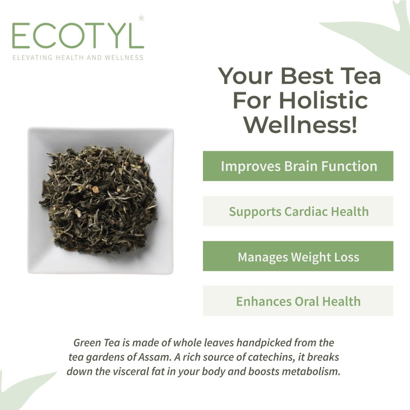 Buy Natural Green Tea Leaves | Handpicked | 180g | Shop Verified Sustainable Tea on Brown Living™