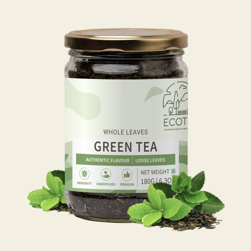 Buy Natural Green Tea Leaves | Handpicked | 180g | Shop Verified Sustainable Tea on Brown Living™