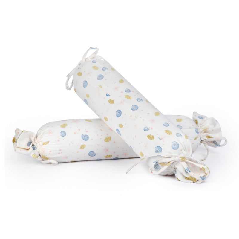 Buy Naturally Dyed Organic Cotton Bolsters- Sea of Dreams | Shop Verified Sustainable Baby Bed Protectors on Brown Living™