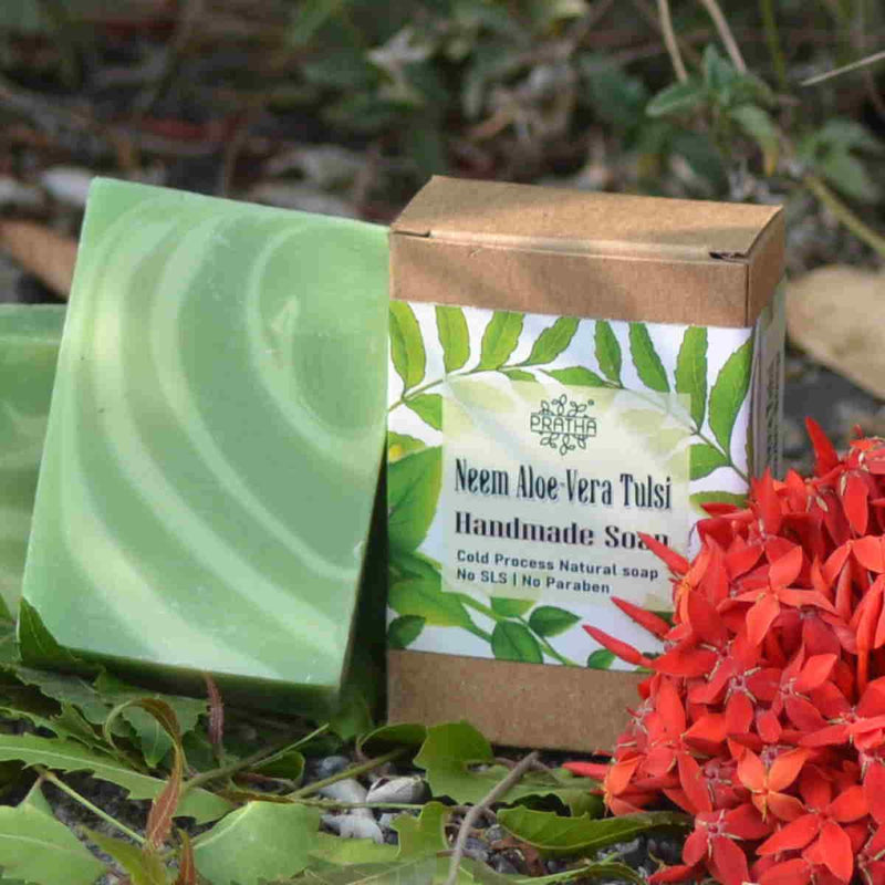 Buy Neem, Aloe-Vera, Tulsi | Cold Process Handmade Soap | Shop Verified Sustainable Body Soap on Brown Living™