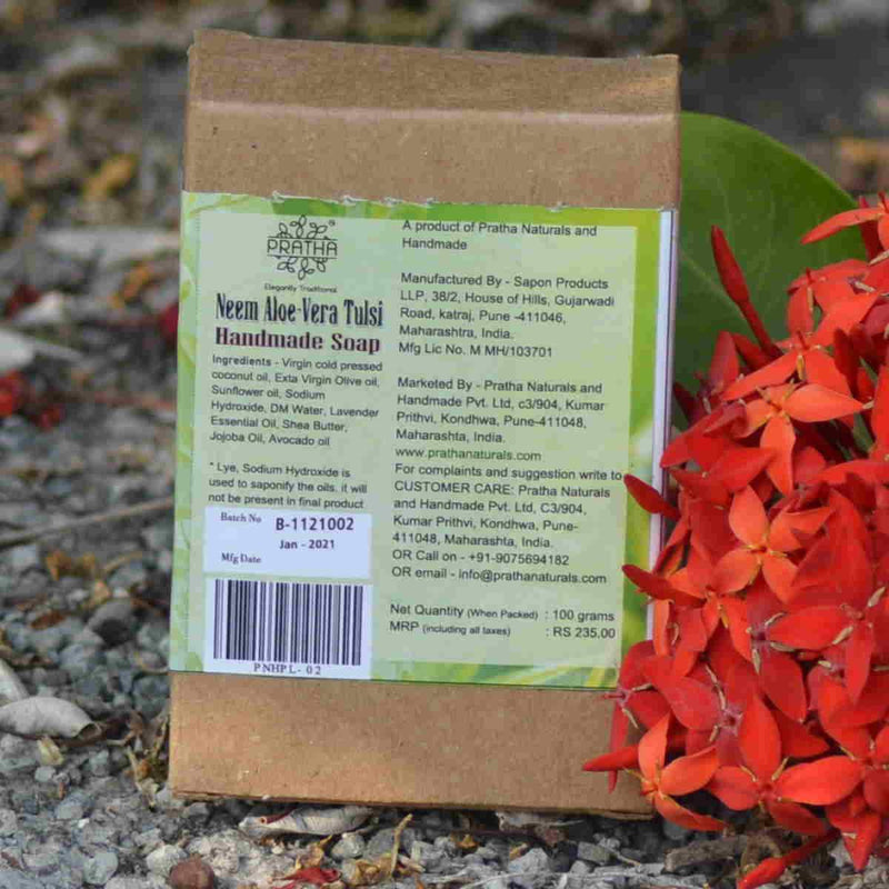 Buy Neem, Aloe-Vera, Tulsi | Cold Process Handmade Soap | Shop Verified Sustainable Body Soap on Brown Living™