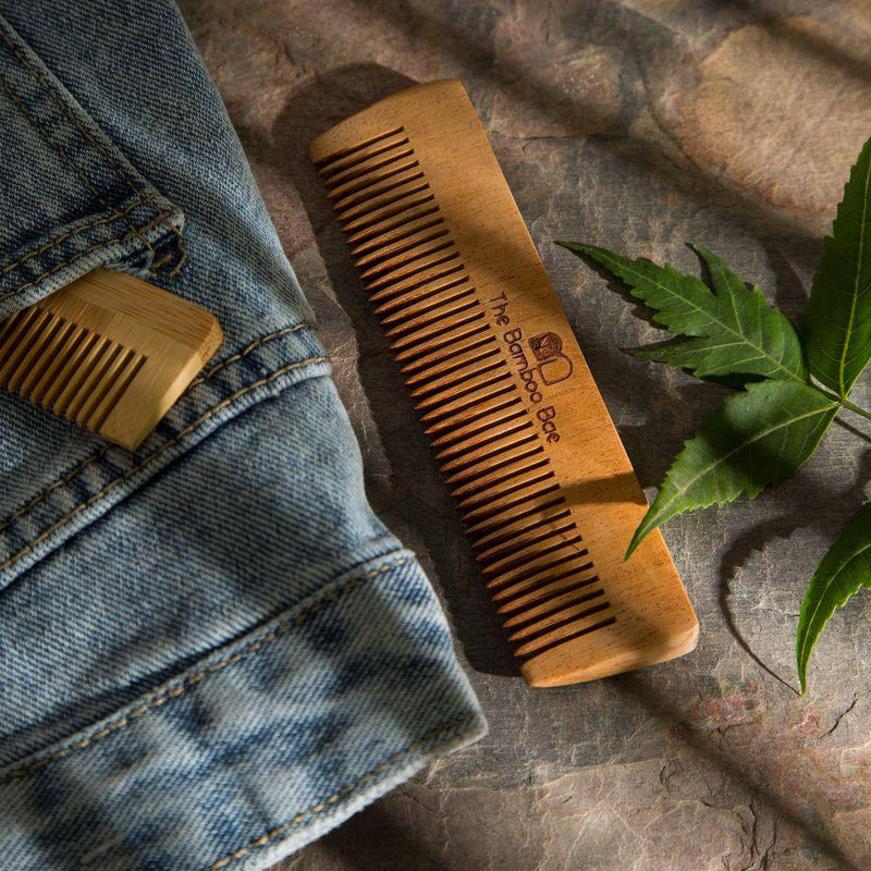 Buy Size Comb | Travel Comb | HandmNeem Comb | Pocketade | Shop Verified Sustainable Hair Comb on Brown Living™