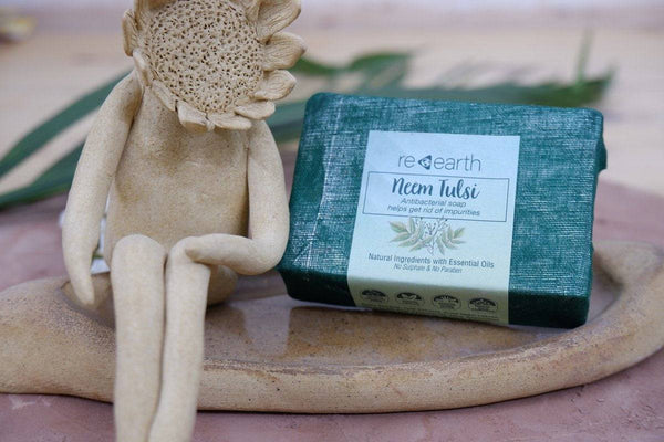 Buy Neem Tulsi Antibacterial Soap | Shop Verified Sustainable Body Soap on Brown Living™