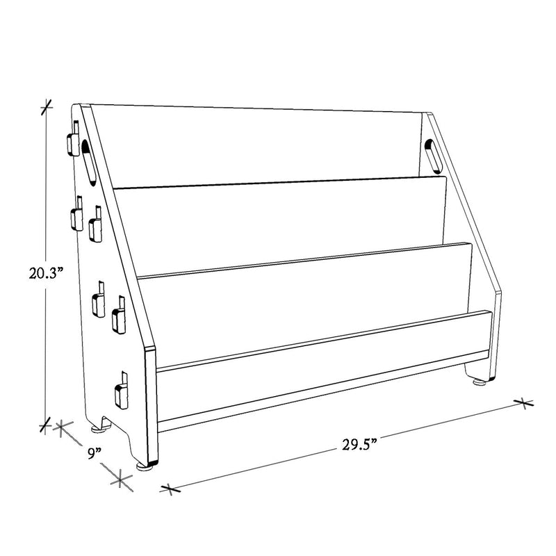 Buy Ochre Olive Book Rack (L) | Shop Verified Sustainable Decor & Artefacts on Brown Living™