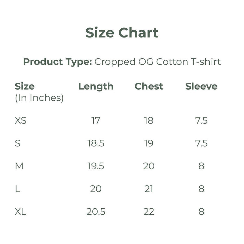 Buy OG Cotton Cropped T Shirt - Ash | Shop Verified Sustainable Womens T-Shirt on Brown Living™