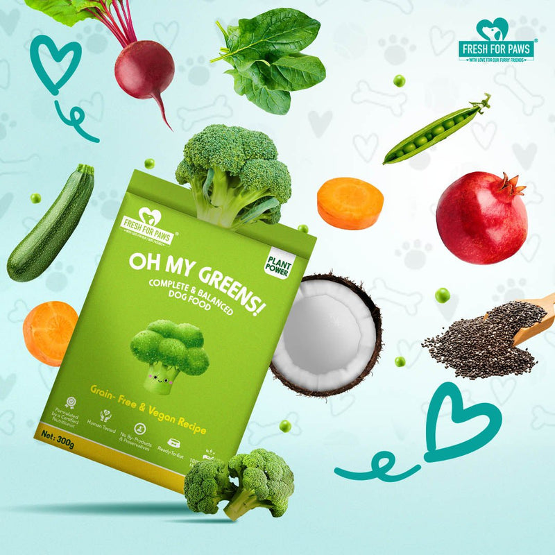 Buy Oh My Greens | 300 gram | Shop Verified Sustainable Pet Food on Brown Living™