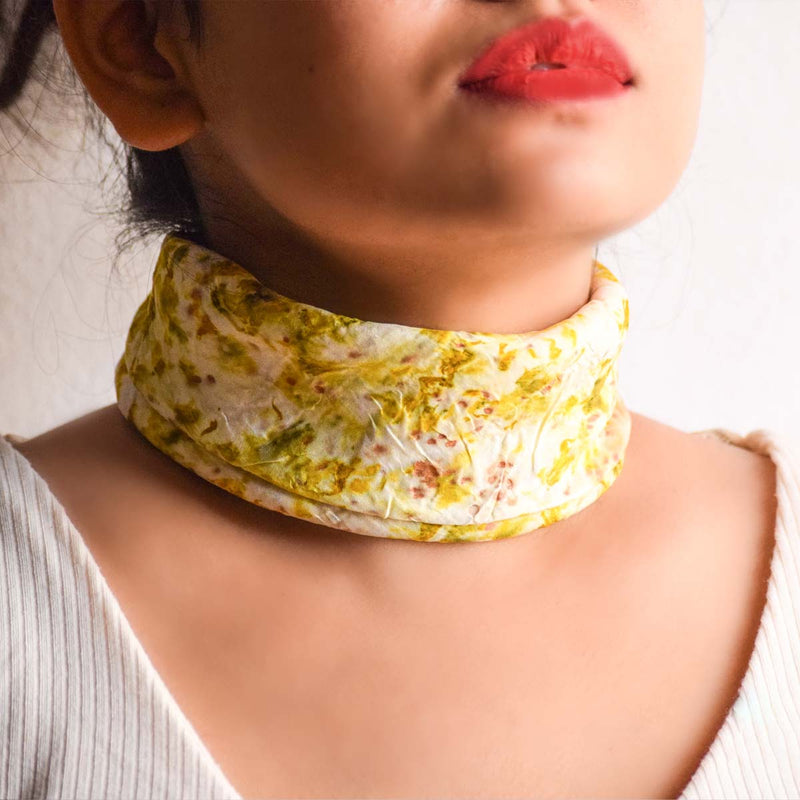 Buy Orchid Bloom Silk Square Scarf | Shop Verified Sustainable Womens Scarf on Brown Living™