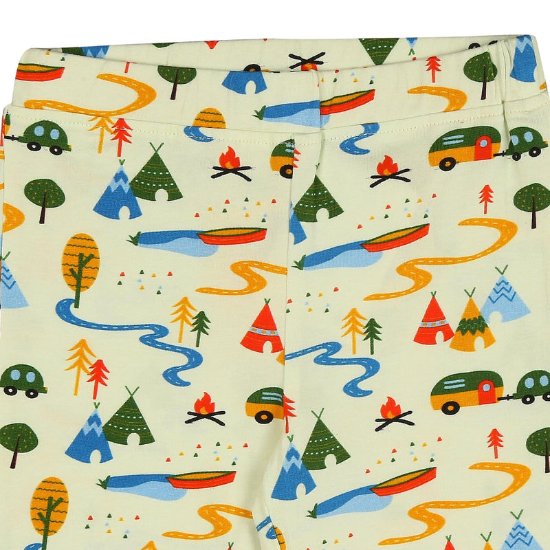 Organic Cotton Leggings- Happy Camping | Verified Sustainable Kids Leggings on Brown Living™