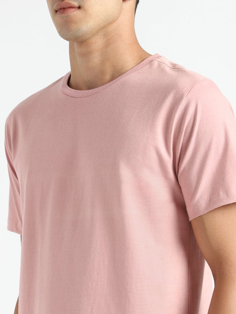 Buy Organic Cotton & Naturally Dyed Earth Pink Men'sT-shirt | Shop Verified Sustainable Mens Tshirt on Brown Living™