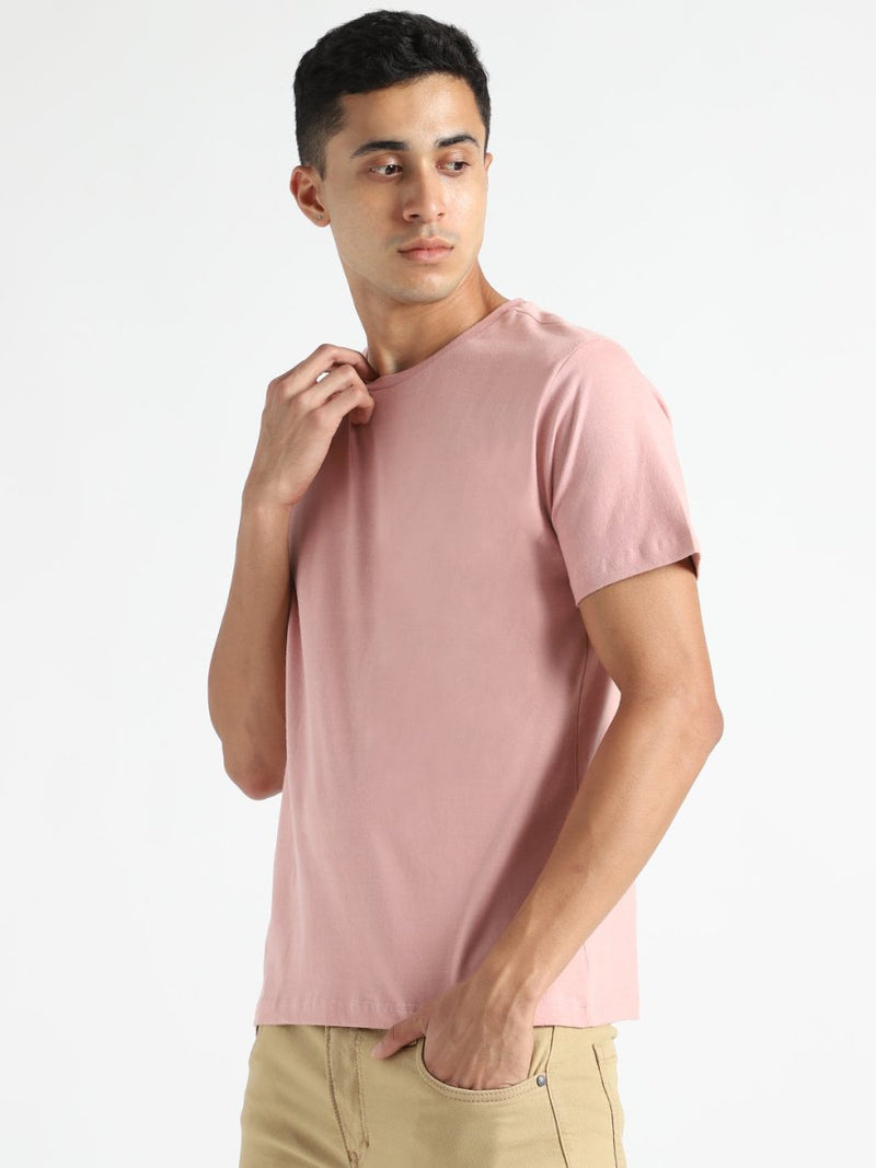 Buy Organic Cotton & Naturally Dyed Earth Pink Men'sT-shirt | Shop Verified Sustainable Mens Tshirt on Brown Living™