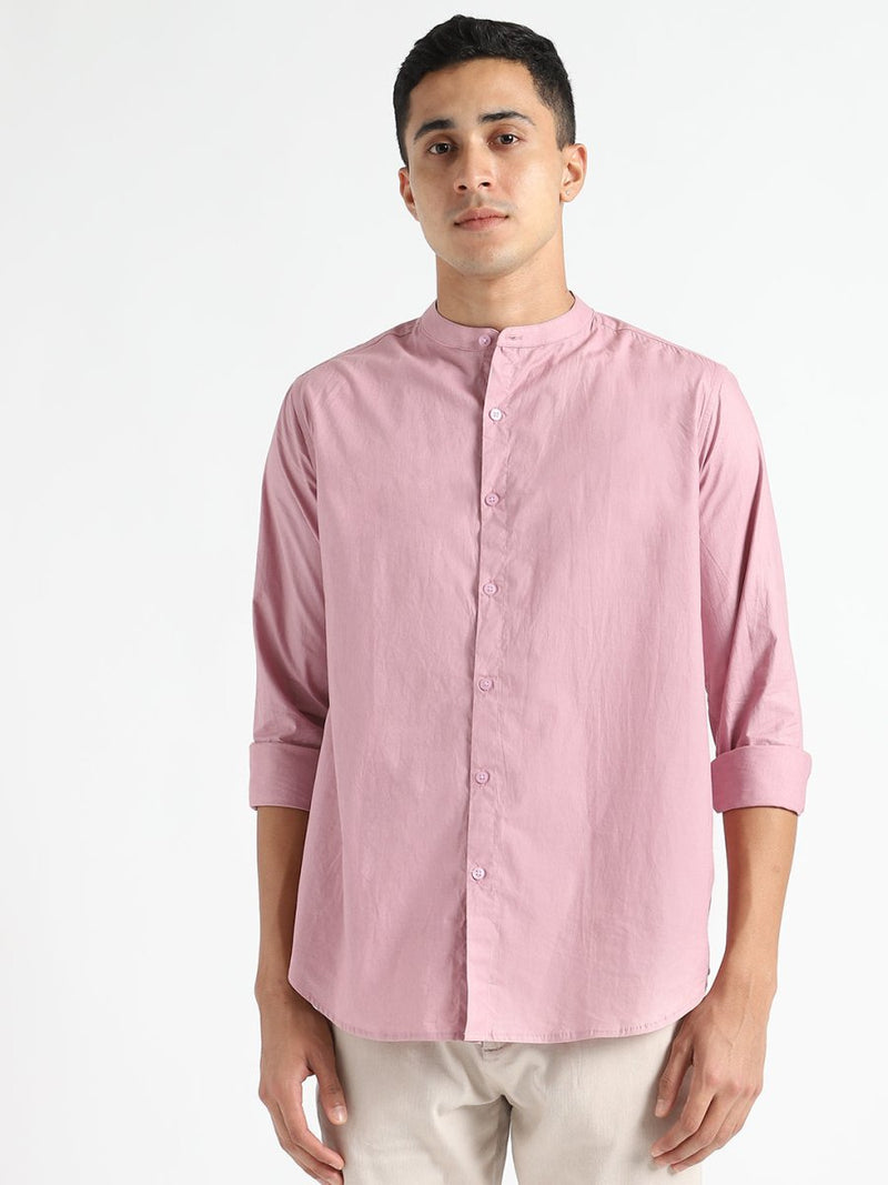 Buy Organic Cotton & Naturally Dyed Mens Round Neck Purple Haze Shirt | Shop Verified Sustainable Mens Shirt on Brown Living™