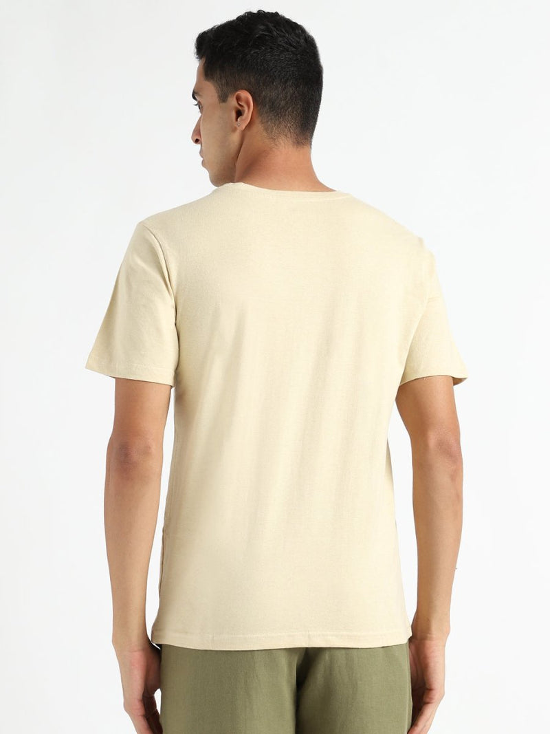 Buy Organic Cotton & Naturally Fiber Dyed Lemon Yellow Men's T-shirt | Shop Verified Sustainable Mens Tshirt on Brown Living™