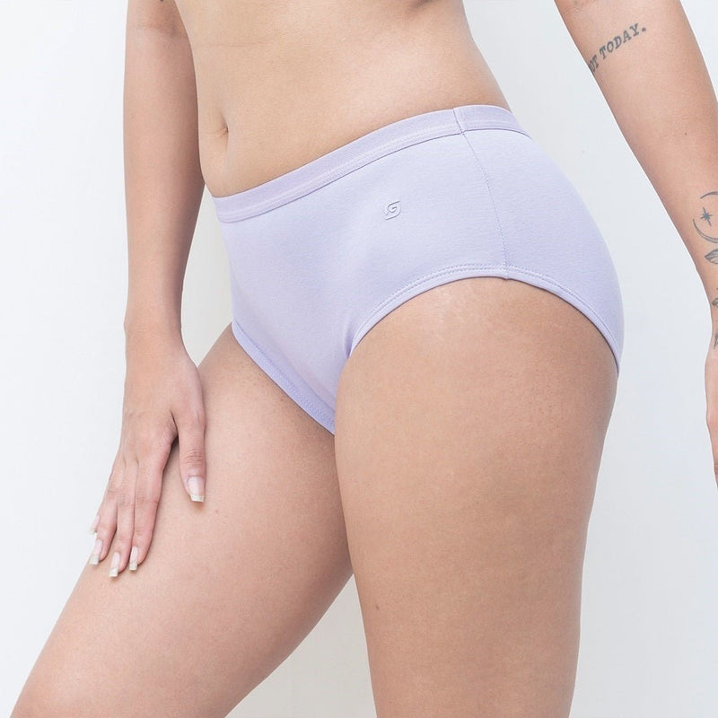 Organic Everyday Hipster Undies- Lavender- Set of 3 | Verified Sustainable Womens Underwear on Brown Living™