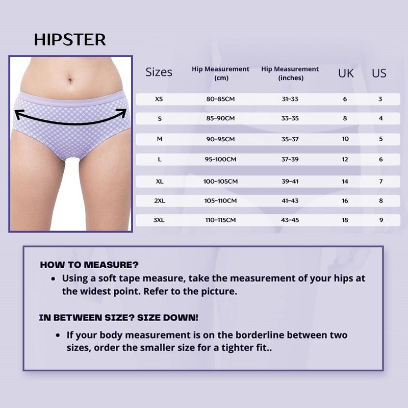 Organic Everyday Hipster Undies- Lavender- Set of 3 | Verified Sustainable Womens Underwear on Brown Living™