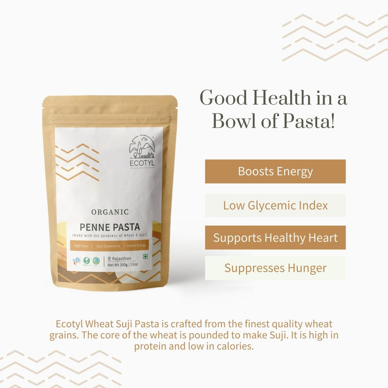 Buy Organic Penne Pasta- 300 g | Shop Verified Sustainable Ready to Eat & Cook on Brown Living™