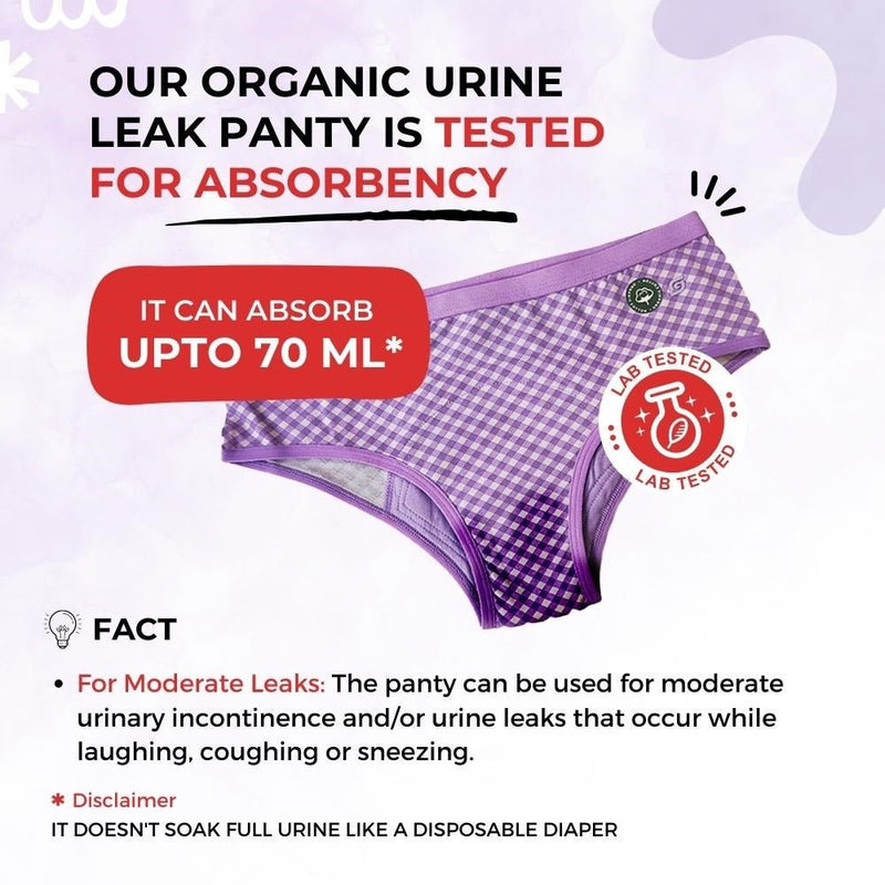 Buy Organic Reusable Incontinence Underwear For Women- Black | Shop Verified Sustainable Womens Underwear on Brown Living™