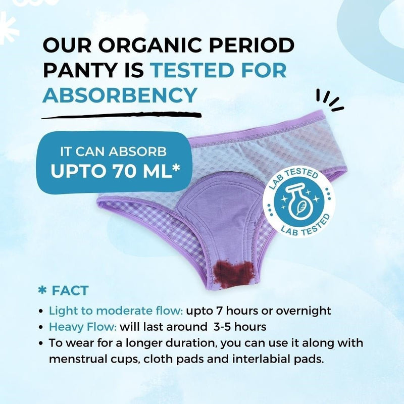 Buy Organic Reusable Leakproof Period Panty (Brief) (1pc) | Shop Verified Sustainable Womens Underwear on Brown Living™