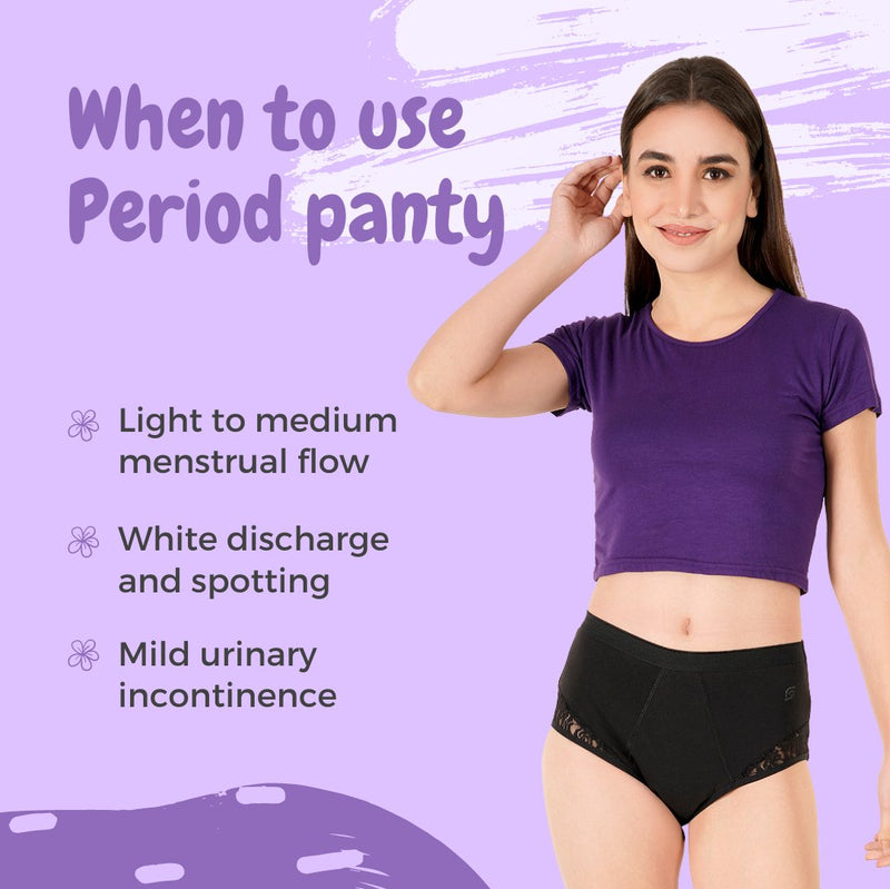 Buy Organic Reusable Leakproof Period Panty (Brief) (1pc) | Shop Verified Sustainable Womens Underwear on Brown Living™