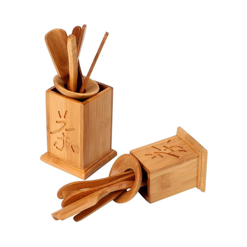 Buy Oriental Bamboo Tea Spoon Set | Shop Verified Sustainable Cutlery on Brown Living™