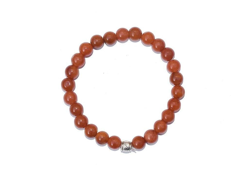 Buy Original Unisex Aventurine Bracelet - Orange | Shop Verified Sustainable Womens Accessories on Brown Living™