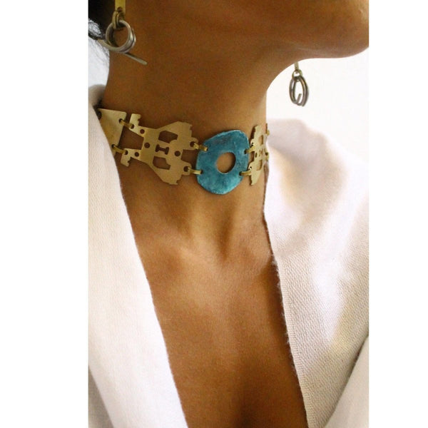 Buy Pattern Choker | Shop Verified Sustainable Womens Necklaces on Brown Living™