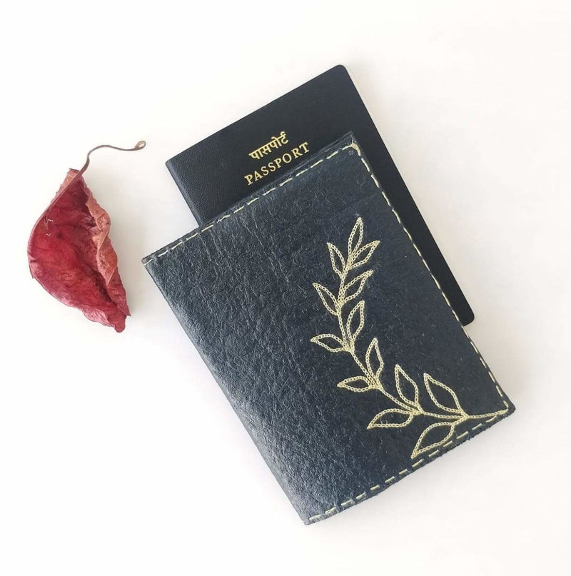 Buy Pinatex Passport Cover - i | Shop Verified Sustainable Travel Accessories on Brown Living™