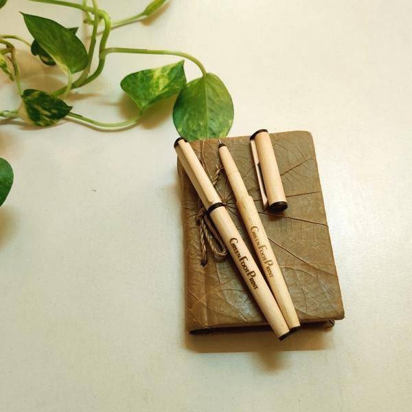 Buy Premium Handcrafted Bamboo Pens - Pack of 2 | Shop Verified Sustainable Pens on Brown Living™