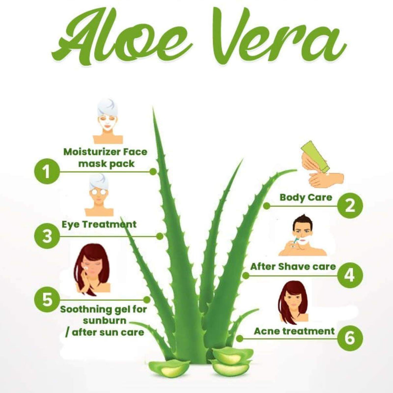 Buy Pure Aloe Vera Gel | Skin & Hair - 200 g | Shop Verified Sustainable Face Salve on Brown Living™