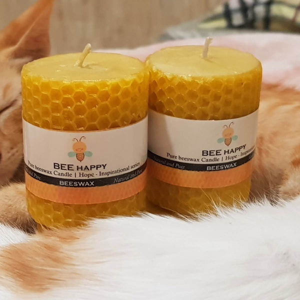 Buy Pure Beeswax Candle | Hope Inspirational series pack of 2 | Shop Verified Sustainable Candles & Fragrances on Brown Living™