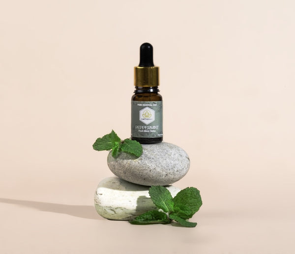 Buy Peppermint Oil 10ml - Pain Relief, Mental Focus, Stress Reduction | Shop Verified Sustainable Essential Oils on Brown Living™