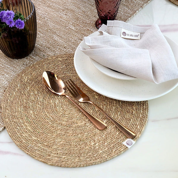 Buy Radiance Round Mat (Set Of 2) | Shop Verified Sustainable Table Linens on Brown Living™