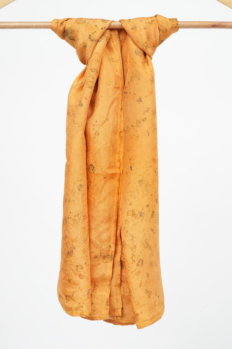 Buy Radiant Yellow Silk Square Scarf | Shop Verified Sustainable Womens Scarf on Brown Living™