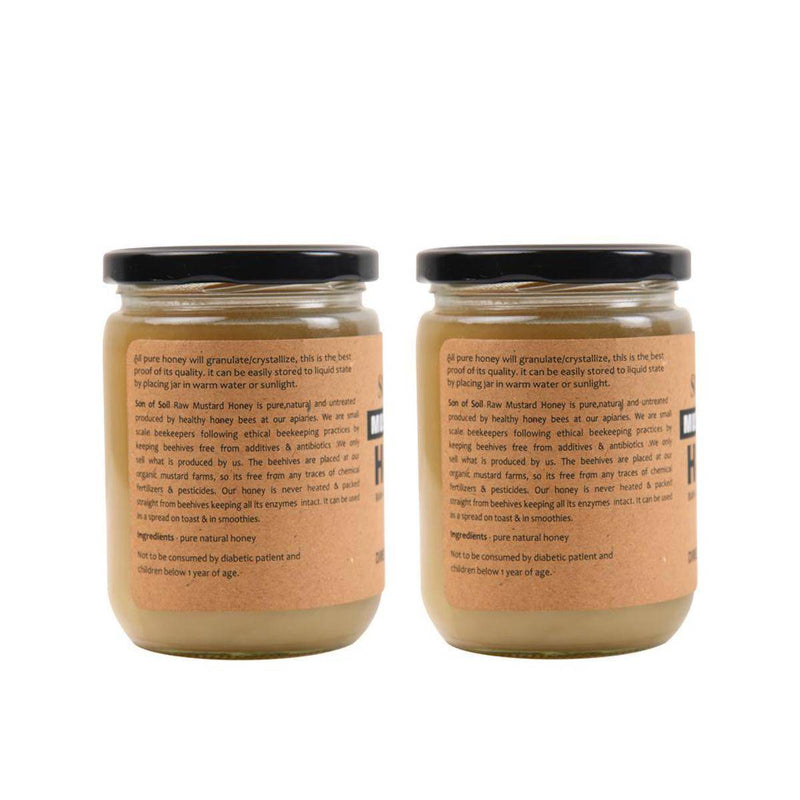 Buy Raw Organic Mustard Honey 665g x 2 | Pack of 2 | Shop Verified Sustainable Honey & Syrups on Brown Living™