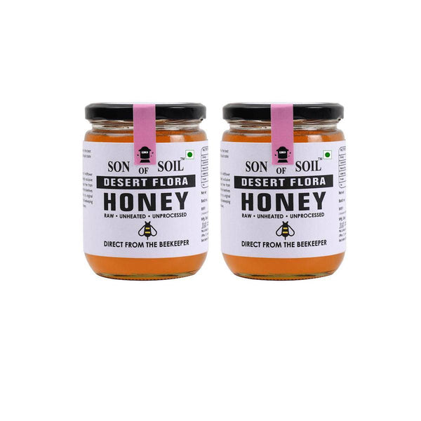 Buy Raw Unprocessed Desert Flora Honey | 665 gm x 2 ( Pack of 2 ) | Shop Verified Sustainable Honey & Syrups on Brown Living™