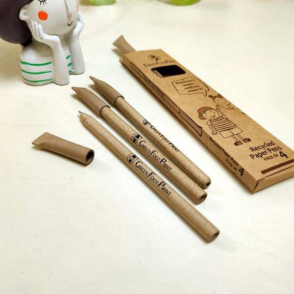 Buy Recycled Paper Pens - Pack of 10 | Shop Verified Sustainable Pens on Brown Living™