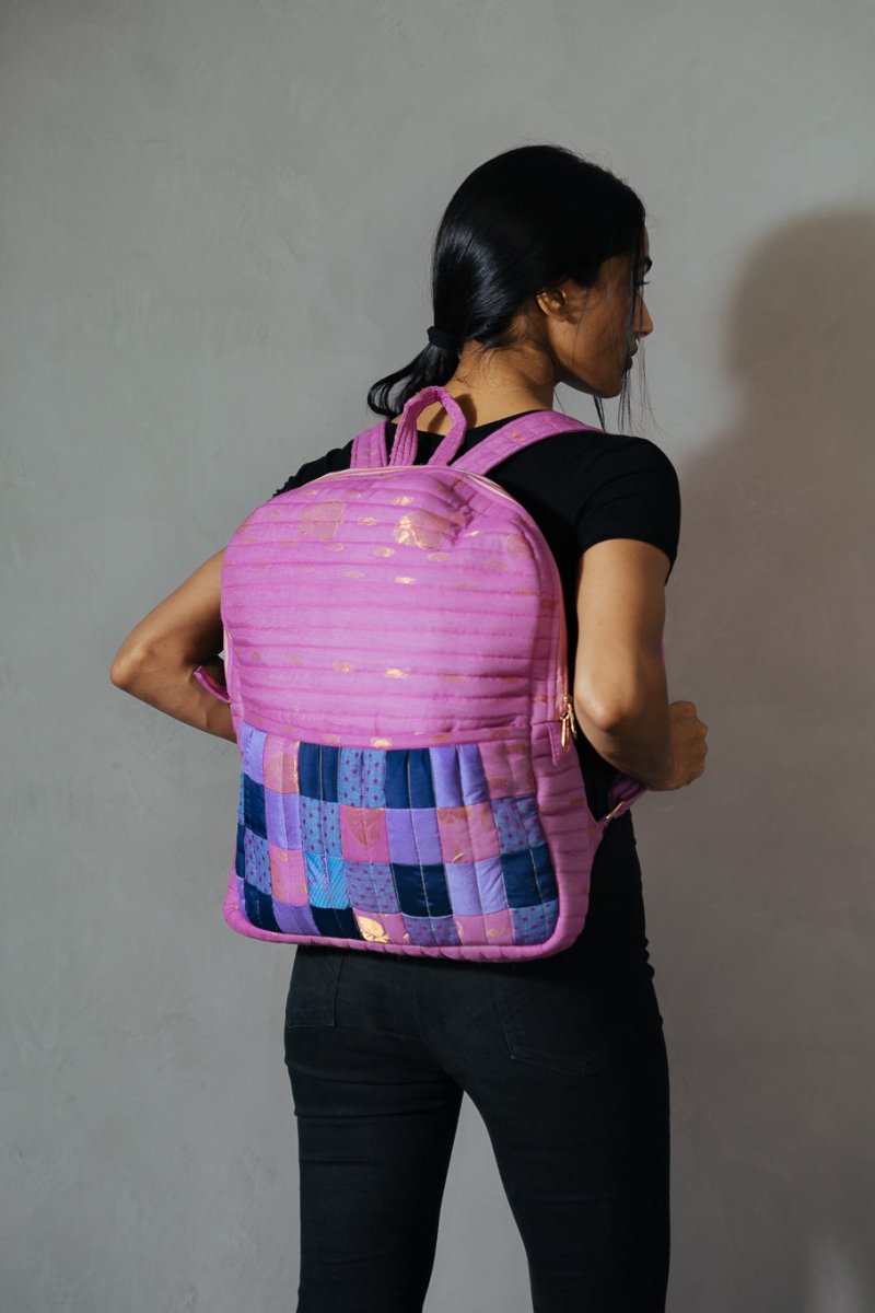 Buy Reshma Grande Silk Cloth Backpack | Shop Verified Sustainable Backpacks on Brown Living™