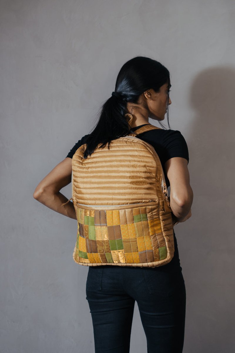 Buy Reshma Grande Silk Cloth Backpack | Shop Verified Sustainable Backpacks on Brown Living™