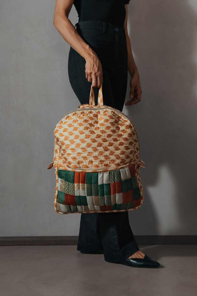 Buy Reshma Grande Silk Cloth Backpack | Shop Verified Sustainable Backpacks on Brown Living™