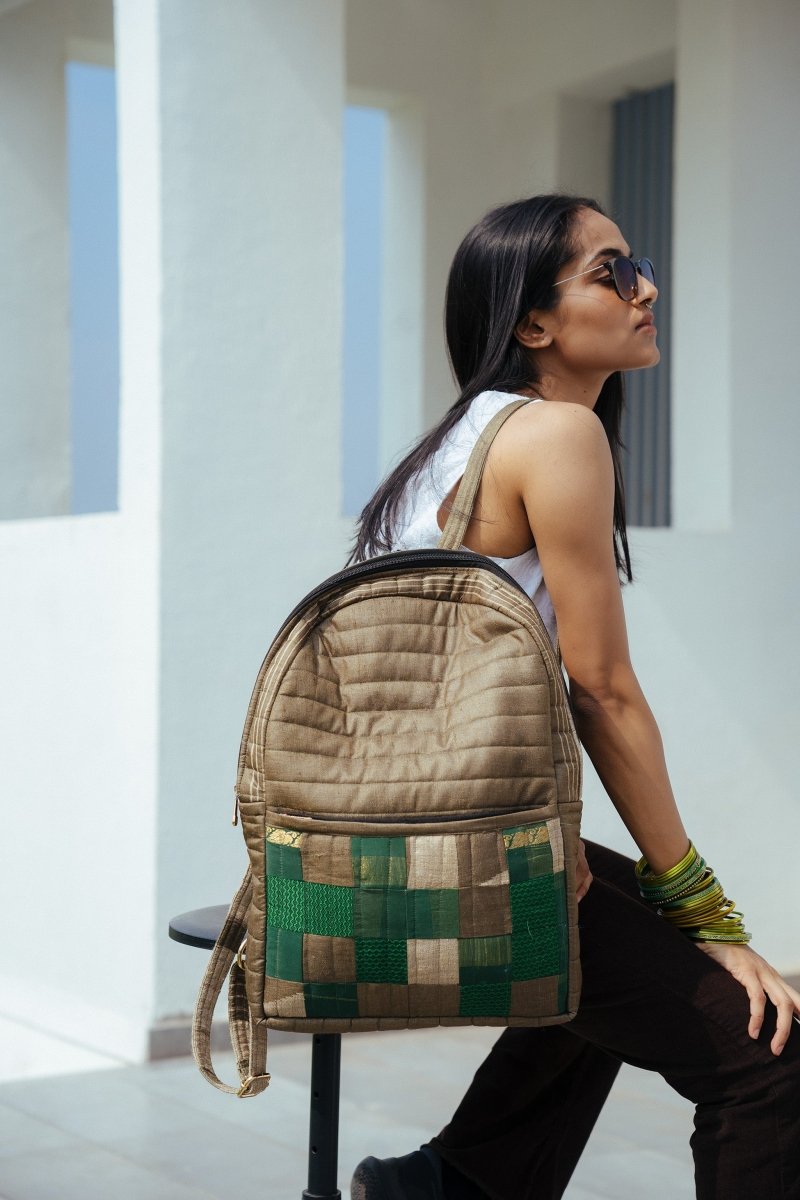 Buy Reshma Grande Silk Cloth Backpack | Shop Verified Sustainable Backpacks on Brown Living™