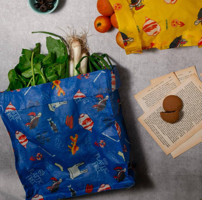 Buy Reusable beeswax kitchen food bags - Plastic free set of 3 | Shop Verified Sustainable Food Wraps on Brown Living™