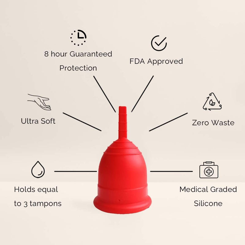 Buy Reusable Menstrual Cup for Women- Medium Size with Pouch | Shop Verified Sustainable Menstrual Cup on Brown Living™